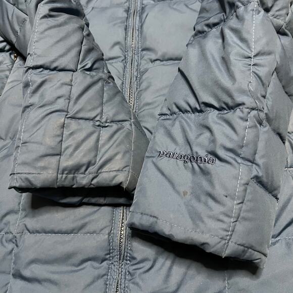 Patagonia Jacket Womens XS Down With It Parka Puffer Coat Hooded Long *stains - Picture 5 of 14